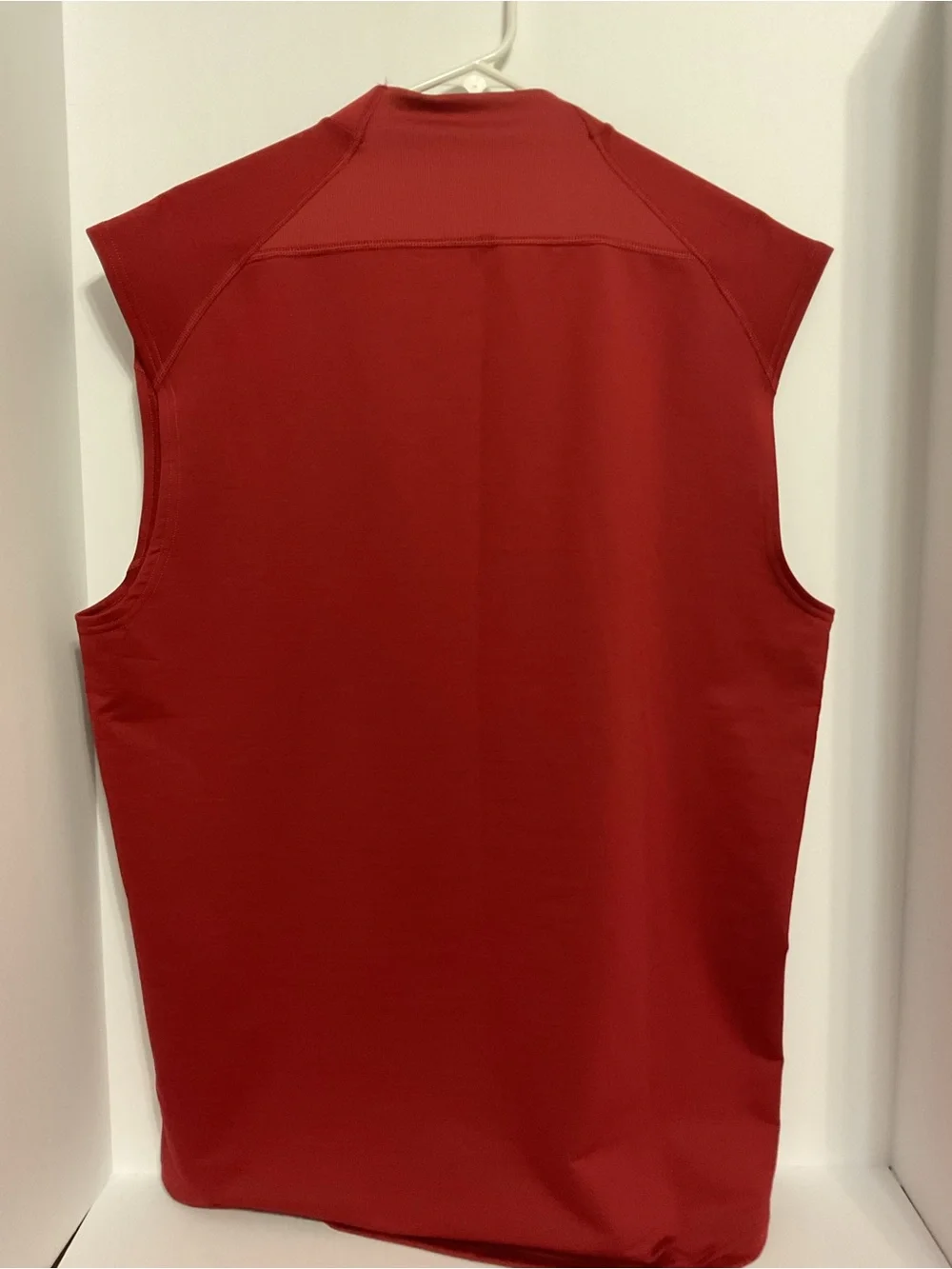 Jordan Red Sleeveless Athletic Tank Top with Silver Jumpman